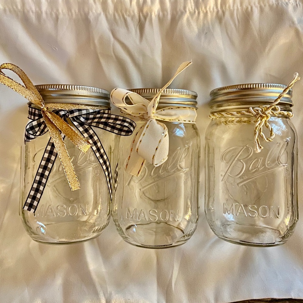 Decorative Mason Jar Set of 3